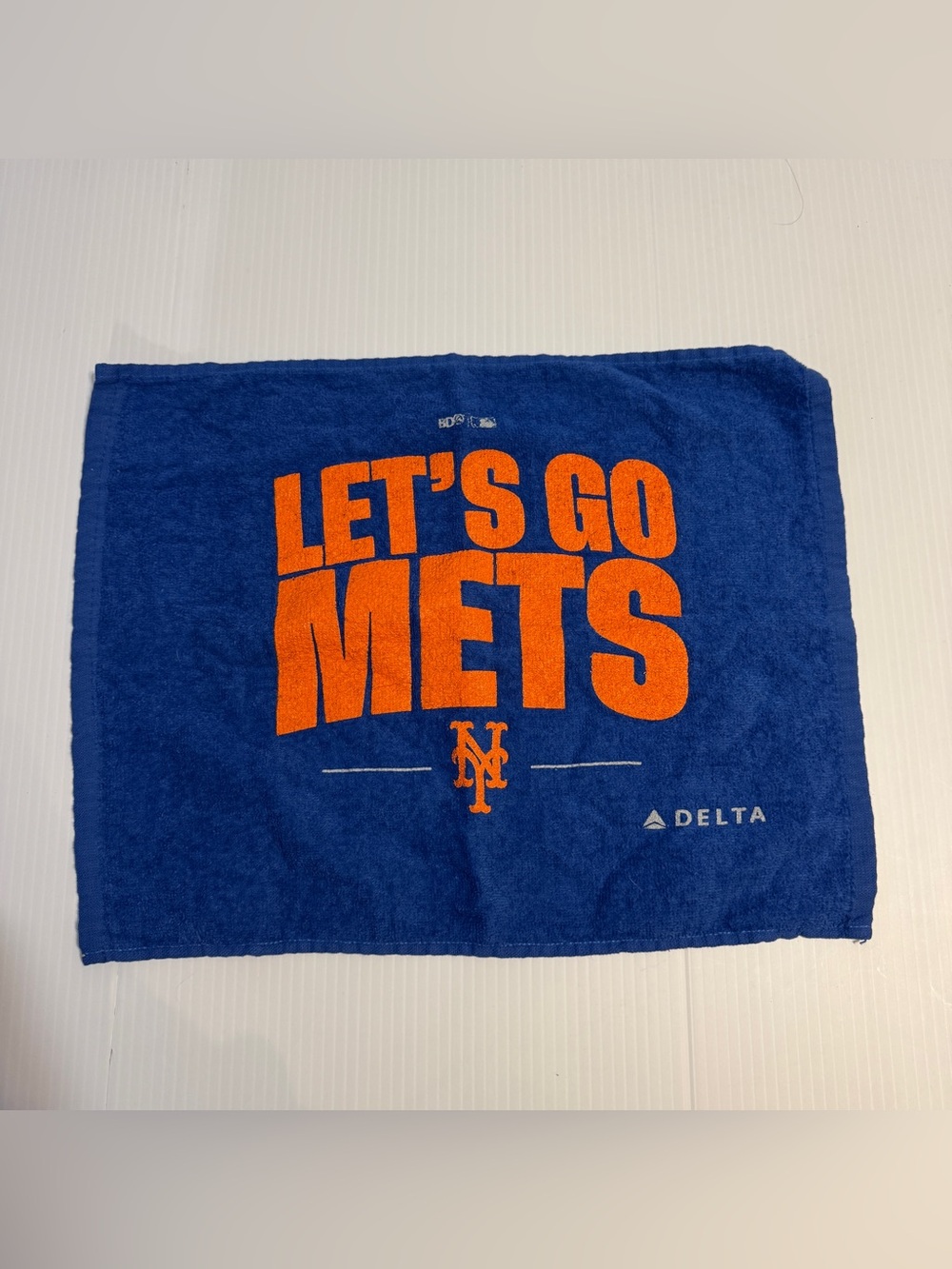 New York Mets Let’s Go Mets Delta Rally Towel Blue Orange SGA Baseball MLB